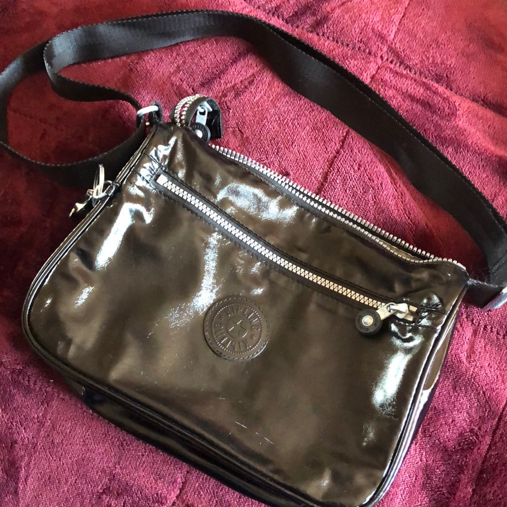 Kipling nylon black bag w/ adjustable straps